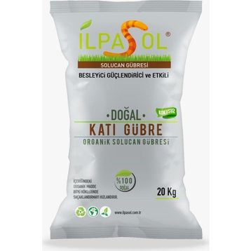 İlpasol %100 Organik Katı 20 kg Solucan Gübresi