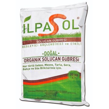 İlpasol %100 Organik Katı 20 kg Solucan Gübresi
