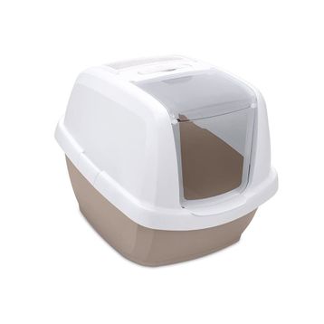 Imac Maddy Bej Beyaz 57x43x41 cm Junior Kapalı Kedi Tuvaleti
