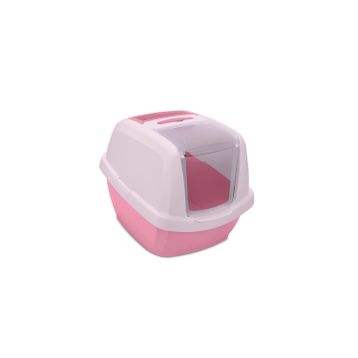 Imac Maddy Pembe Beyaz 57x43x41 cm Junior Kapalı Kedi Tuvaleti