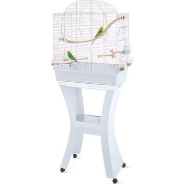 Imac Matilde Mavi-Gümüş 58x38x71-143 cm Ayaklı Kuş Kafesi