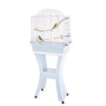 Imac Matilde Mavi-Gümüş 58x38x71-143 cm Ayaklı Kuş Kafesi