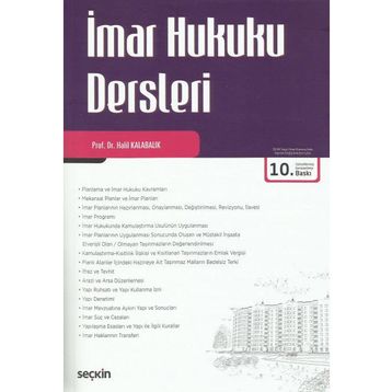 İmar Hukuku Dersleri - Halil Kalabalık