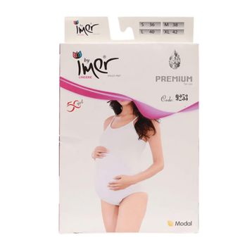İmer Hamile 9253 Beyaz Çıt Çıtlı Body