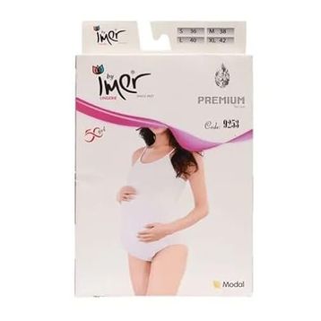 Imer Hamile 9253 Krem Çıt Çıtlı Body