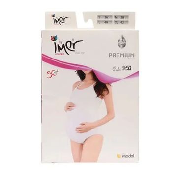 Imer Hamile 9253 Krem Çıt Çıtlı Body
