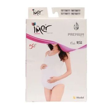 Imer Hamile 9253 Krem Çıt Çıtlı Body