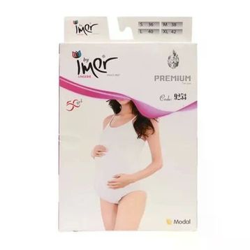 Imer Hamile 9253 Krem Çıt Çıtlı Body