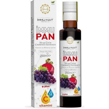 İmmu-nat Immupan 250 ml Kırmızı Pancar ve Siyah Üzüm Çekirdeği Ekstraktı