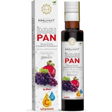 İmmu-nat Immupan 250 ml Kırmızı Pancar ve Siyah Üzüm Çekirdeği Ekstraktı