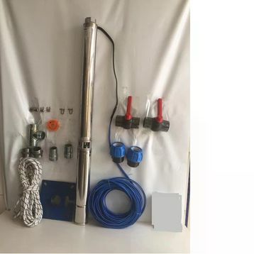 İmpo SK 415/28 10 HP Krom Başlıklı 50 mt Yassı Kablolu ve 100 mt Halatlı Çift Vanalı Akıtma Başlıklı Trifaze Takım Dalgıç Pompa