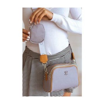 ImPolo Adela Gri Taba 15x21 cm Kadın Omuz Çantası