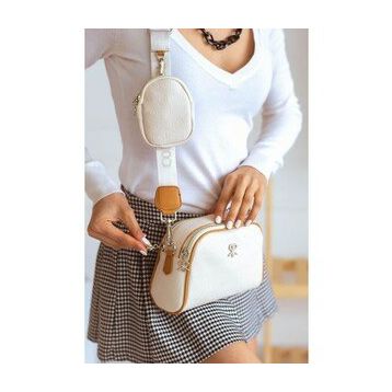 ImPolo Adela Krem Taba 15x21 cm Kadın Omuz Çantası