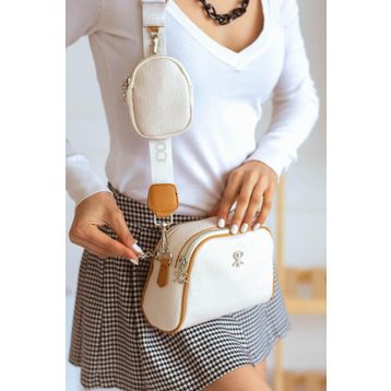 ImPolo Adela Krem Taba 15x21 cm Kadın Omuz Çantası