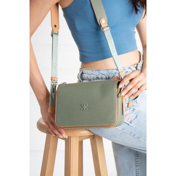 ImPolo Dayanna Yeşil Taba 16x22 cm Kadın Omuz ve Çapraz Çanta