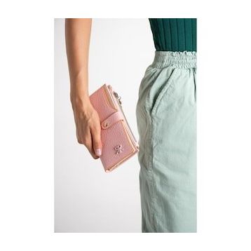 ImPolo Solin Pudra 10x18.5 cm Kadın El ve Cep Cüzdanı