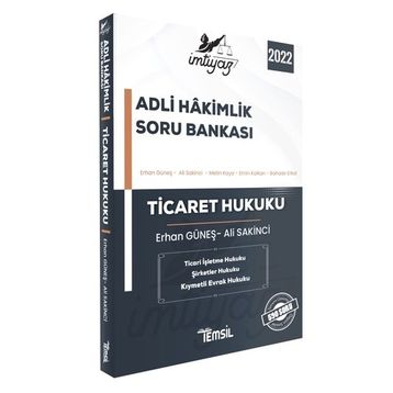 İmtiyaz Adli Hakimlik 2022 Soru Bankası Ticaret Hukuku - Temsil Kitap Yayınları