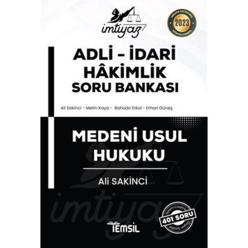 İmtiyaz Adli-İdari Hakimlik Soru Bankası Medeni Usul Hukuku 2022 Temsil Kitap Yayınları