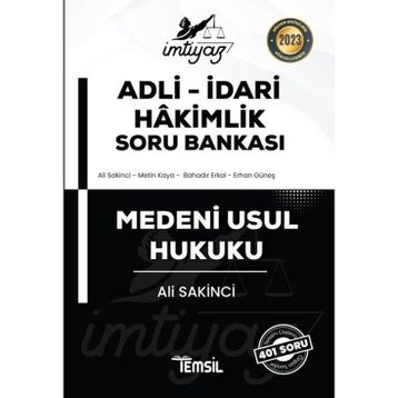 İmtiyaz Adli-İdari Hakimlik Soru Bankası Medeni Usul Hukuku 2022 Temsil Kitap Yayınları