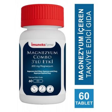 Imuneksfarma Magnezyum Combo Üçlü Etki 60 Tablet