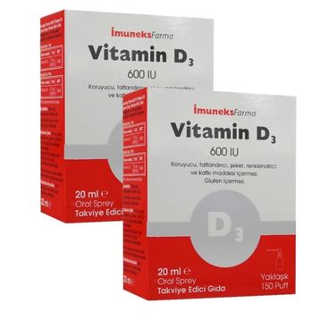 Imuneksfarma Vitamin D3 600 IU 20 ml Damla
