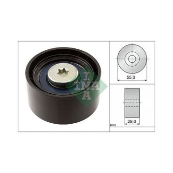 İna 532055610 Bmw 1 E81-E87-E82-E88-Bmw 3 E90-E91-E92-E93-Bmw5 55X Alternatör Gergi Rulmanı