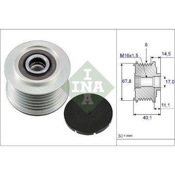 İna 535005210 Transporter Alternatör Kasnağı