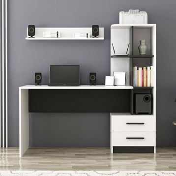 Inarch Dizayn Siyah Beyaz Alaska Çalışma Masası