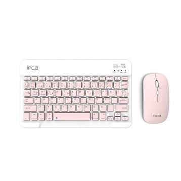 Inca IBK-562P Pembe Kablosuz Klavye Mouse Seti