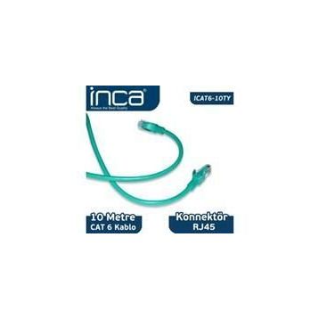 Inca ICAT6-10TY 10 Mt Network Kablosu