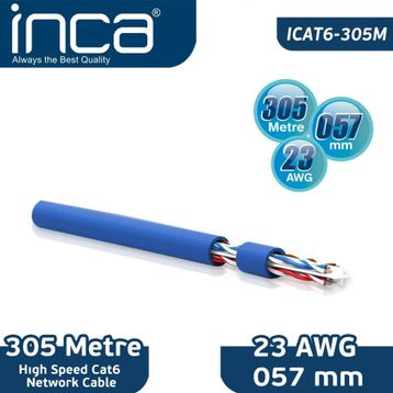 Inca ICAT6-305B 305mt Network Kablosu