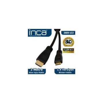 Inca IMH-03 Altın Uclu HDMI Kablo
