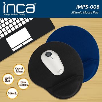 Inca IMSp-008 Sılıcone Black Mouse Pad