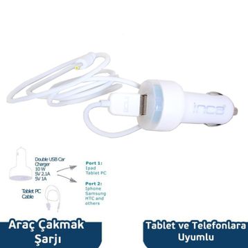 Inca IPS-550B Araç İçi Şarj Cihazı
