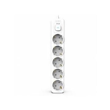 Inca IPW-44GB 5 Port Akım Korumalı 1.5 m Beyaz LED Tuşlu Priz