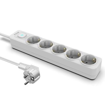 Inca IPW-44GB 5 Port Akım Korumalı 1.5 m Beyaz LED Tuşlu Priz