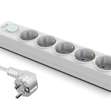 Inca IPW-44GB 5 Port Akım Korumalı 1.5 m Beyaz LED Tuşlu Priz