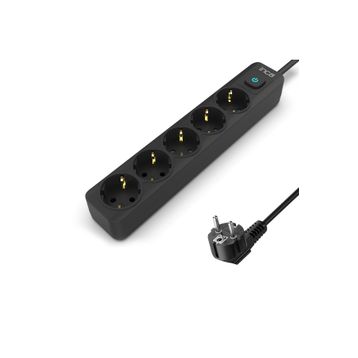 Inca IPW-44SY3 5 3 m Siyah Port Akım Korumalı Led Tuşlu Priz