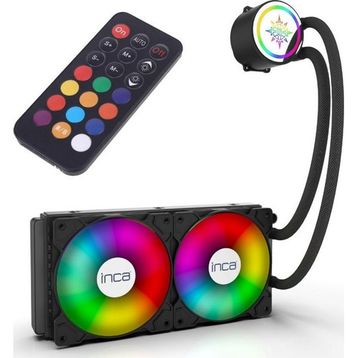 Inca ISS-02XN ARGB 240 mm AM5/1700P Siyah İşlemci Sıvı Soğutucu