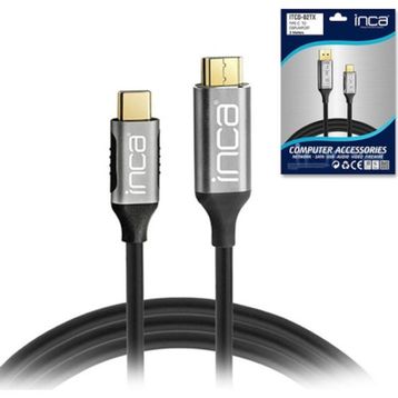 Inca ITCD-02TX 2 m TYPE-C DP 2 m 4K Görüntü Kablosu