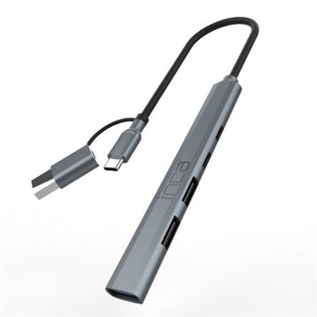Inca IUTP-06T USB 3.0 Type-C 3.1 Hub 1 X USB 3.0 +2 X USB+Type-C+PD100W 2.0 Alüminyum Kasa Çoklayıcı