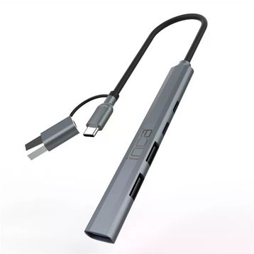 Inca IUTP-06T USB 3.0 Type-C 3.1 Hub 1 X USB 3.0 +2 X USB+Type-C+PD100W 2.0 Alüminyum Kasa Çoklayıcı