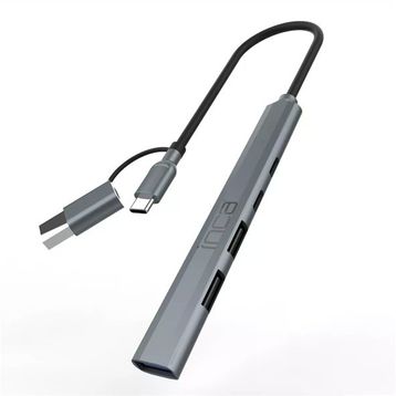 Inca IUTP-06T USB 3.0 Type-C 3.1 Hub 1 X USB 3.0 +2 X USB+Type-C+PD100W 2.0 Alüminyum Kasa Çoklayıcı