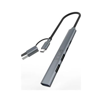 Inca IUTP-06T USB 3.0 Type-C 3.1 Hub 1 X USB 3.0 +2 X USB+Type-C+PD100W 2.0 Alüminyum Kasa Çoklayıcı