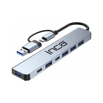 Inca IUTP-7 USB Type-C Hub X7 Alüminyum Çoklayıcı