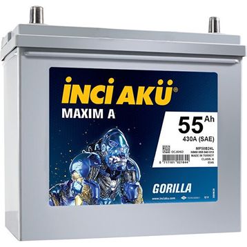 İnci Akü Maxim A 12 V 55 Ah Gorilla Akü