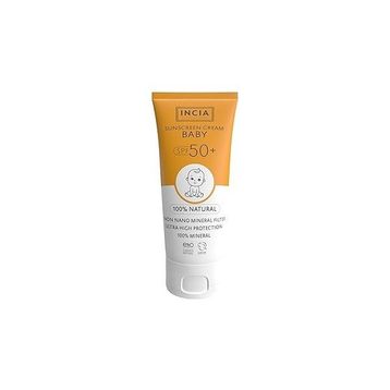 Incia 50 ml UVA UVB SPF50 Leke Karşıtı Mineral Filtreli Yüksek Koruma Bebek Güneş Kremi