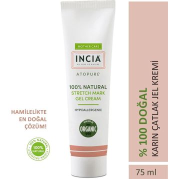 INCIA 75 ml %100 Doğal Hamilelikte Karın Çatlak Önleyici Avokado Yağı Jel Kremi