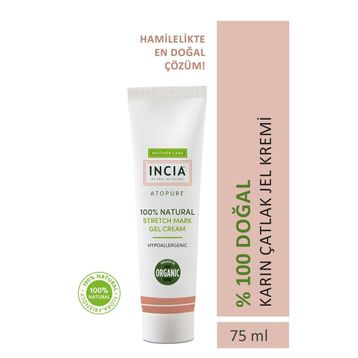INCIA 75 ml %100 Doğal Hamilelikte Karın Çatlak Önleyici Avokado Yağı Jel Kremi