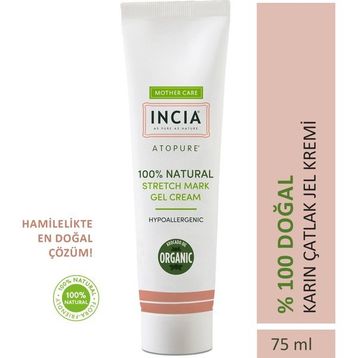 INCIA 75 ml %100 Doğal Hamilelikte Karın Çatlak Önleyici Avokado Yağı Jel Kremi